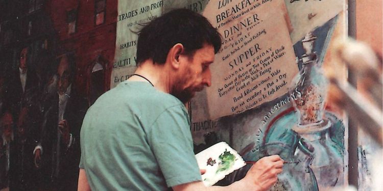 Brian Holmes, history of the Leeds School of Medicine mural