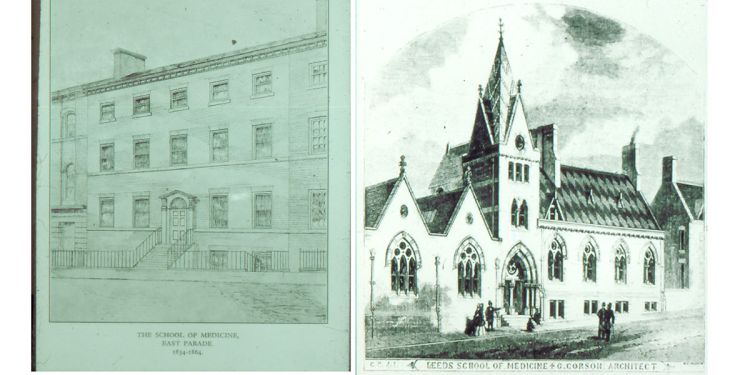 Composite 2 school of medicine east parade 1834-65 and the school of medicine park street