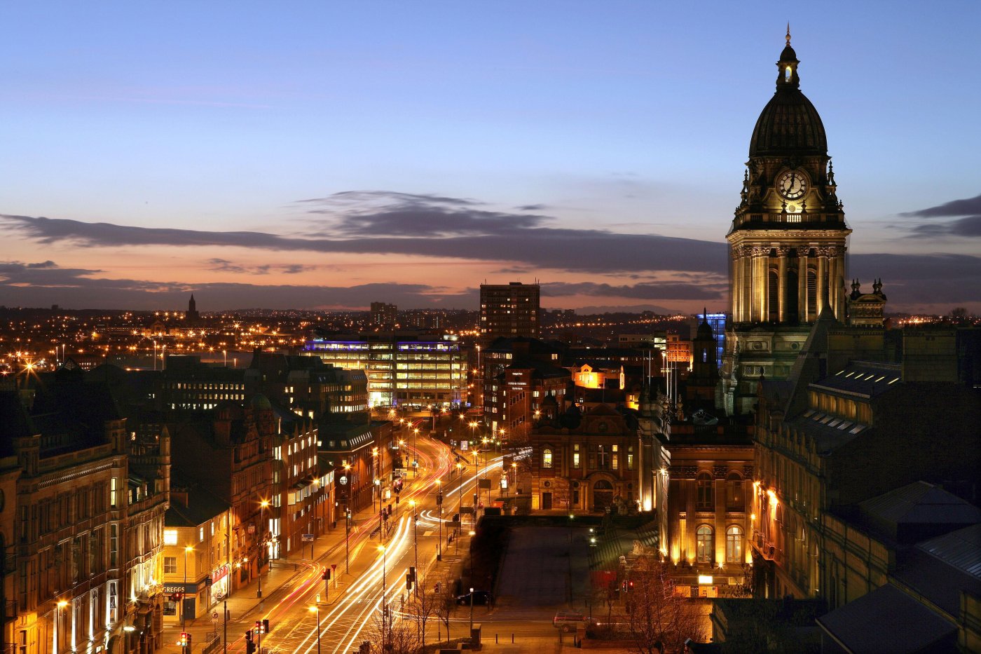 Leeds at night
