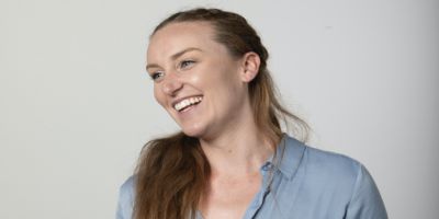 Smiling PhD student, Sophia Batchelor