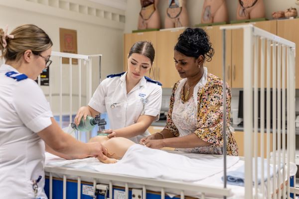 Child Nursing Students using facilities