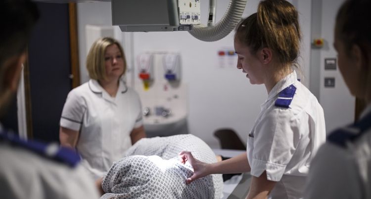 University of Leeds radiography students spend around 40% of their study contact time on clinical placement in hospitals in and around Leeds, Hull, York and Harrogate.