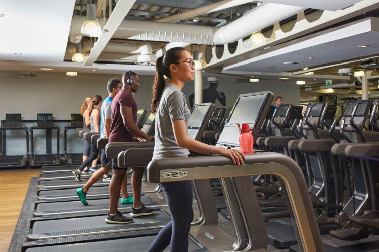 students on a treadmill