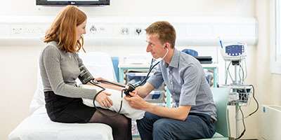 University of Leeds medical MBCHB student doing blood work
