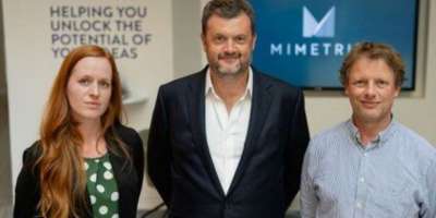 Mimetrik founders. Left to right: Dr. Cecilie Osnes, Dr. Alyn Morgan & Professor Andrew Keeling